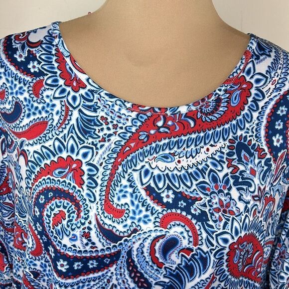 Ruby Rd Paisley Print Top - Picture 4 of 8